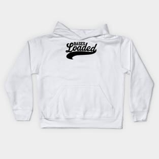 Bases Loaded Script black Kids Hoodie